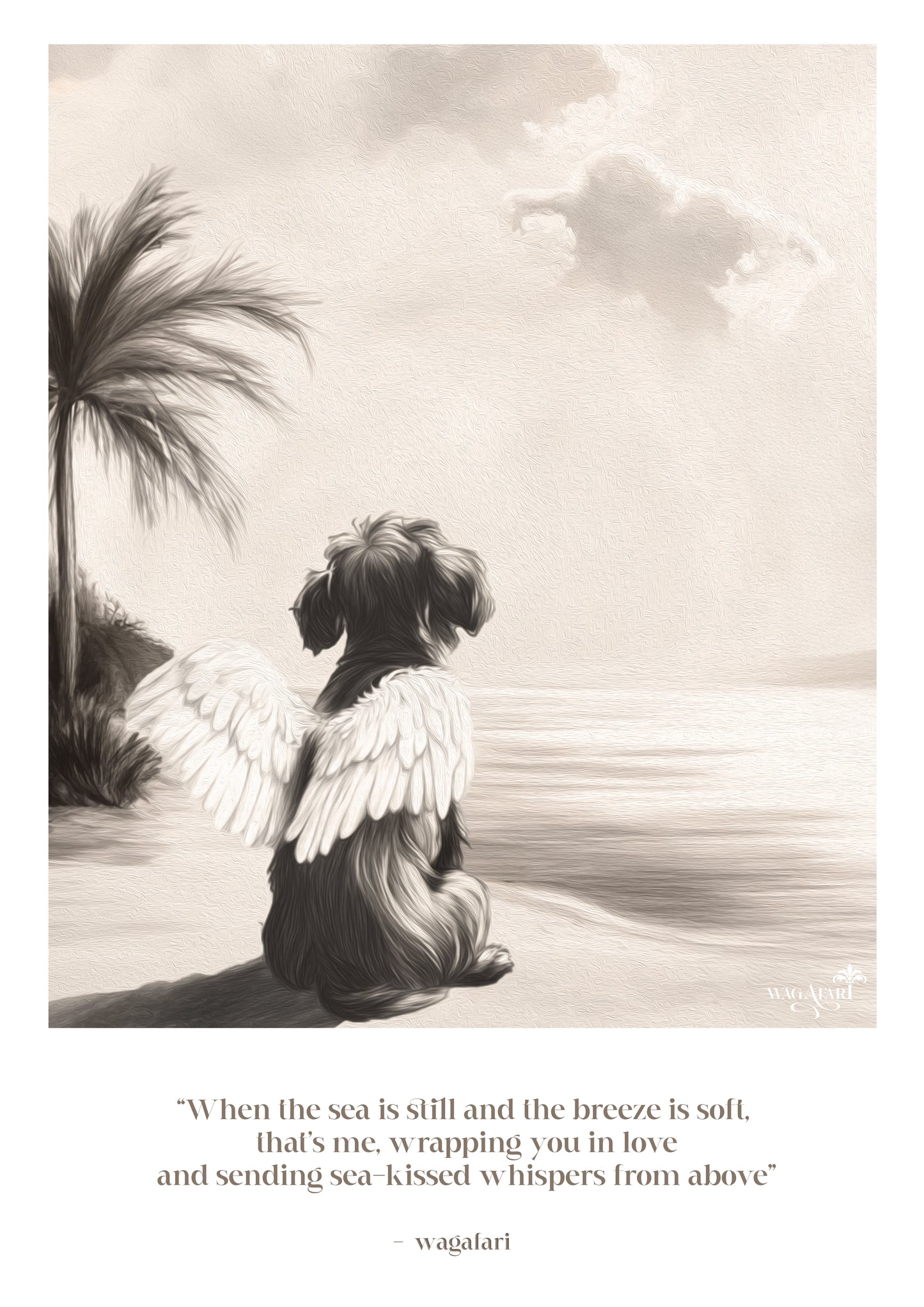 Vintage Travel Quote - 'When the sea is still...' (Remembrance / Rainbow Bridge)