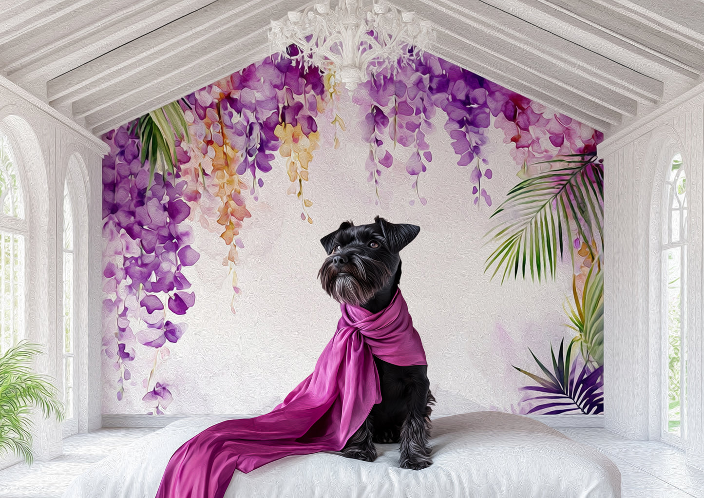 The Studio Collection - Miniature Schnauzer Dog Art Print - Digital Download