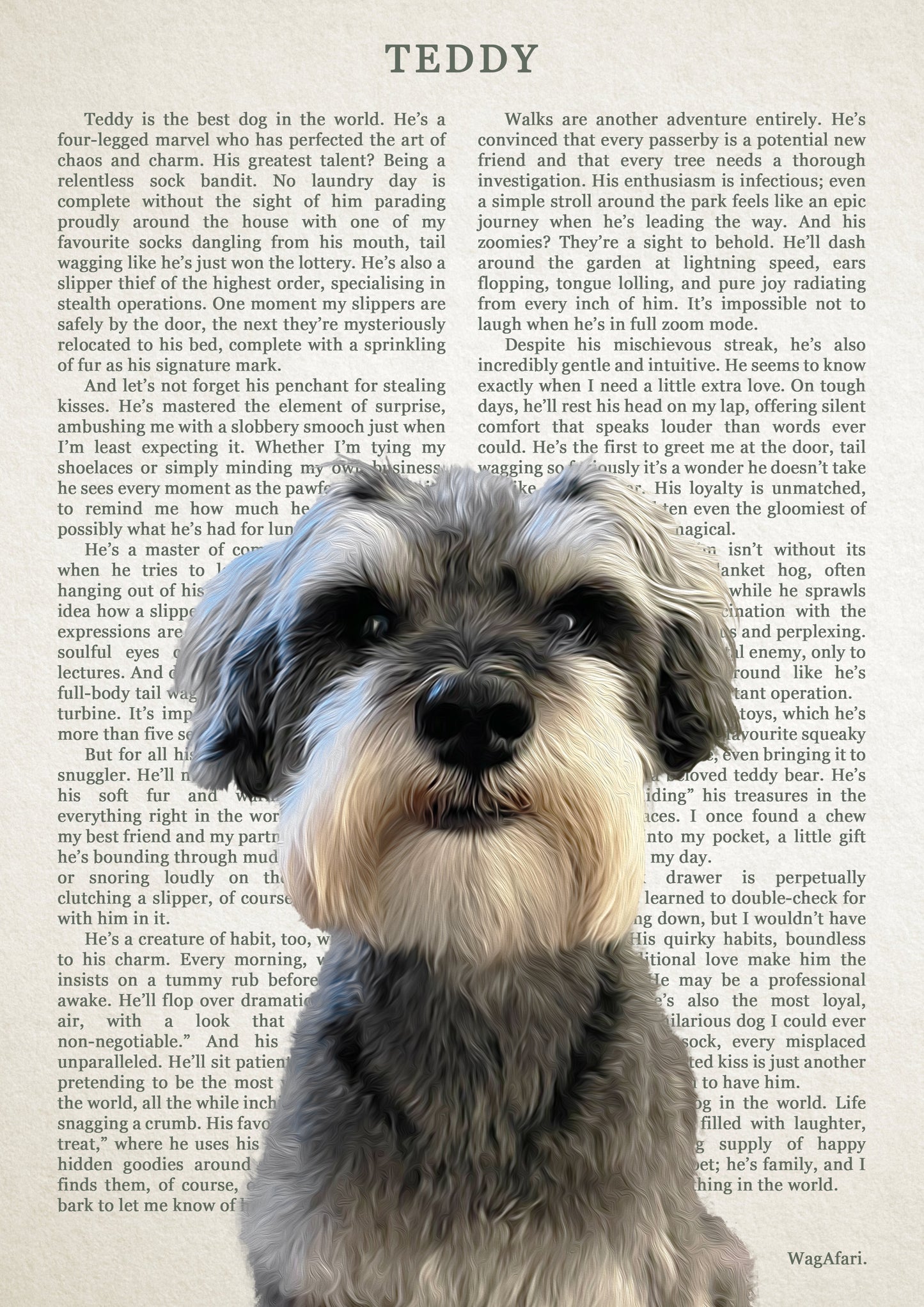Dictionary Art - 'The Best Dog in the World'