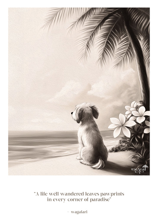 Vintage Travel Quote - 'A life well wandered...'