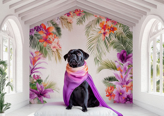The Studio Collection - Pug Dog Art Print - Digital Download