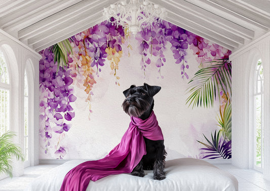 The Studio Collection - Miniature Schnauzer Dog Art Print - Digital Download