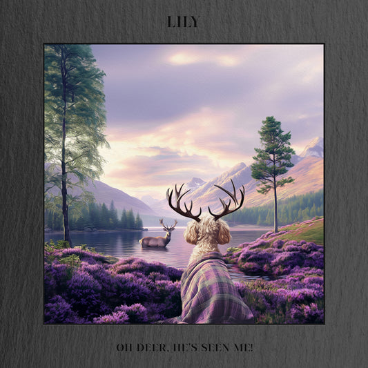 Oh Deer He's Seen Me! - With Text
